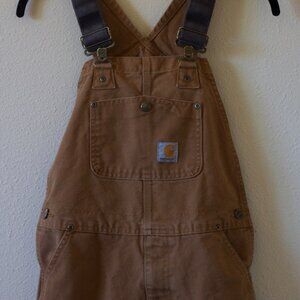 Carhartt Boys' Duck Washed Bib Overall